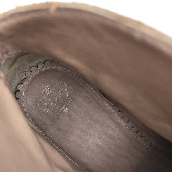 Anthropologie Miss Albright Cognac Leather Darla Ankle Boots Size 6.5 - Picture 9 of 13